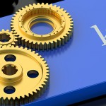 Know How concept on blue keyboard button